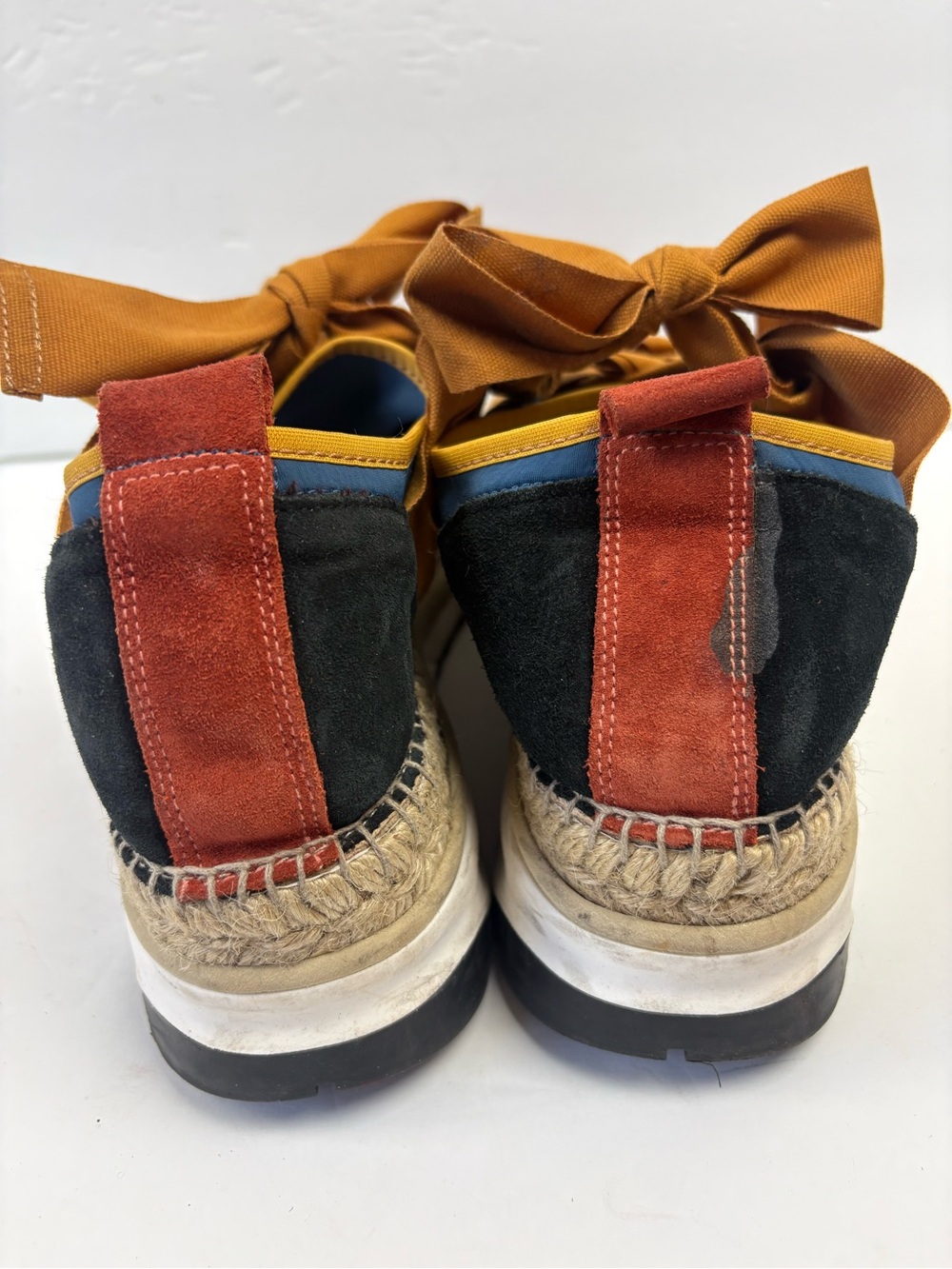 Free People Chapmin Espadrille Sneaker Platform Women’s size 40 9.5 - Picture 9 of 13